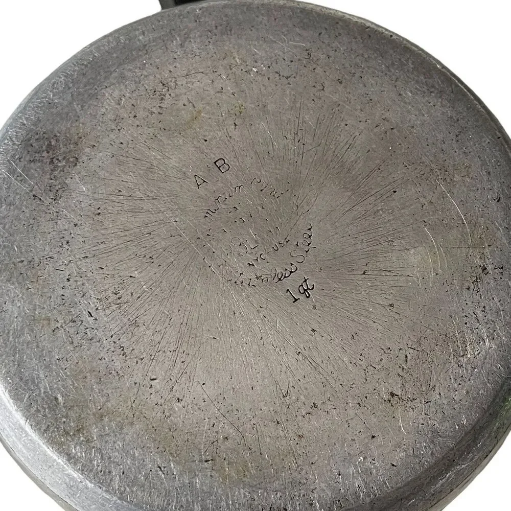 Farberware Stainless Steel Aluminum Clad 1 Qt Saucepan Pot Pan Handle with Lid